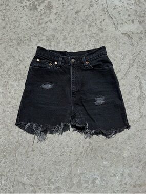 Vintage Levi's Black Jean Shorts 26
